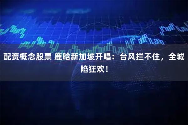 配资概念股票 鹿晗新加坡开唱：台风拦不住，全城陷狂欢！